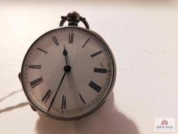 Key wind Fine Silver 5964 Fancy Back on watch