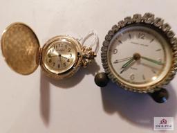Phinney Walker Germany Wind up Clock Fancy and Wrangler Pocket Watch Battery