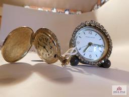 Phinney Walker Germany Wind up Clock Fancy and Wrangler Pocket Watch Battery