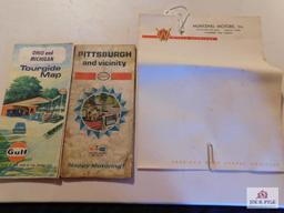 Muntzing Motors, Inc Clarksburg, WV Willys Overland Paper and Old Maps
