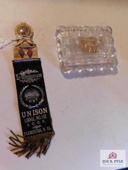 2 Lodge Items (1) Union # 152 Flemington WV (1) 1945 Osiris Shriner