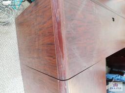 3pc desk unit with chair and floor lamp