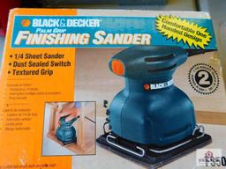 Black and Decker sander and 1/2" impact wrench