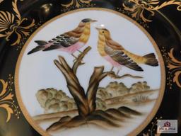 Decorative bird plates 12" dia. By Elizabeth Marshall