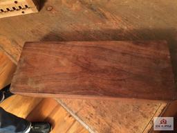 Lot of early locks in wooden box