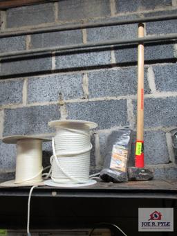 sledge hammer gloves rope