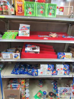 4 ft section of candy canes, snack cakes, etc.