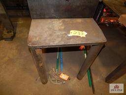 Small steel work table