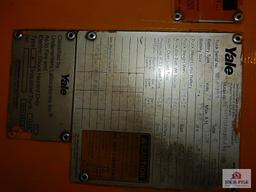 Yale stand up electric forklift w/ extended reach Serial #N540703