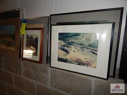2 Large mirrors & 7 local prints, Coal Baron Restaurant & coal tipples