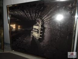 2 Large mirrors & 7 local prints, Coal Baron Restaurant & coal tipples