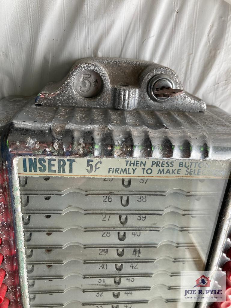 Wurlitzer 5 cents Music Selection Box 14" x 9" x 4", as found