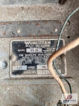 Wurlitzer 5 cents Music Selection Box 14" x 9" x 4", as found