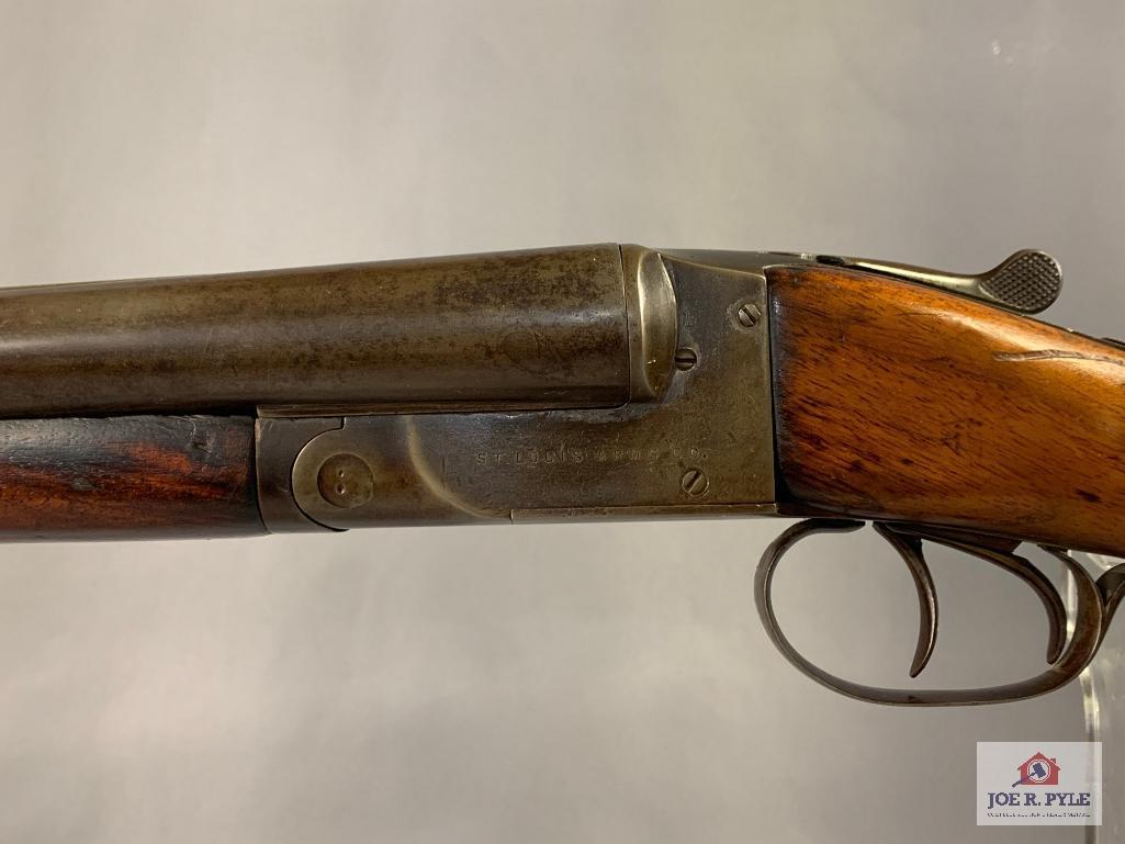 [157] St Louis Arms Co Boxlock Side by Side 12 ga | SN: 2968