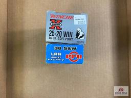 [628] Ammo Lot: .38 Spl & .25-20