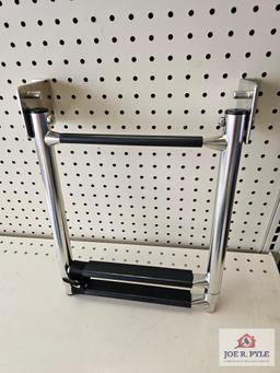 Chrome/Black 2 Step Dock Ladder