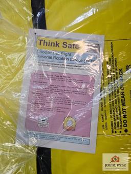 Lot of 5 Yellow Throwable Personal Flotation Devices