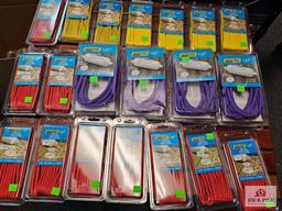 Lot of (20) Red, Purple & Yellow Dock Line