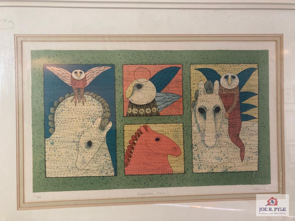 Carol Jabonsky "Equestrian Owls"