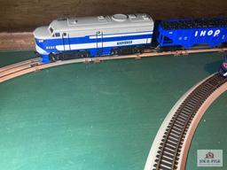 HO and N scale train layout