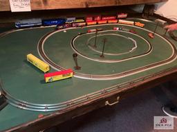 HO and N scale train layout