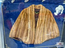 Marilyn Monroe Fur Coat & Signed Photo Frame