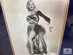 Marilyn Monroe Fur Coat & Signed Photo Frame