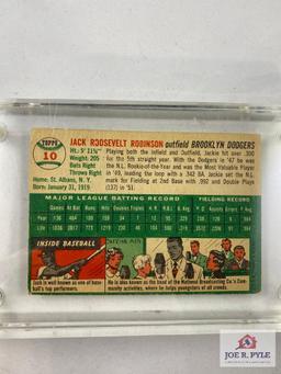 Jackie Robinson 1954 Topps 10 - Gray Back