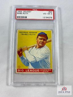 Babe Ruth 1933 Goudey #53 Rookie Card, VG - EX 4