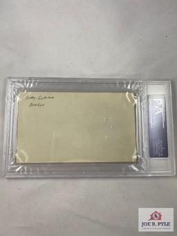 Freddie Lindstrom Authentic Autograph Index Card, PSA/DNA Certified