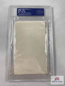 Ernie Lombardi Mint 9 Autograph Index Card, PSA/DNA Certified