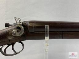 [481] Parkhurst Double Hammer Side by Side Shotgun 12 ga, SN: 2376