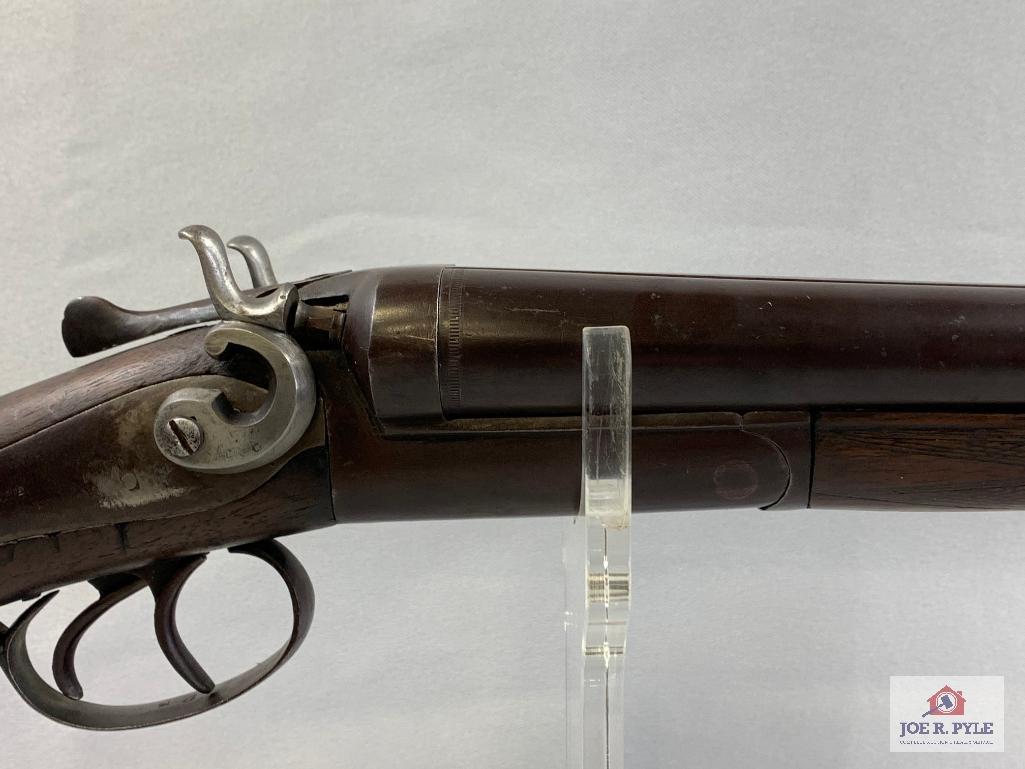 [481] Parkhurst Double Hammer Side by Side Shotgun 12 ga, SN: 2376