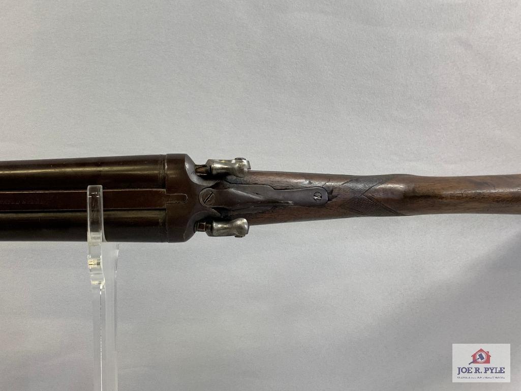 [481] Parkhurst Double Hammer Side by Side Shotgun 12 ga, SN: 2376