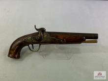 [265] Antique Percussion Single Shot Pistol, approx. .54 cal