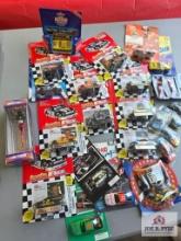 Collection of racing car miniature replicas