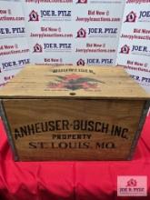 Anheuser-Busch wooden box