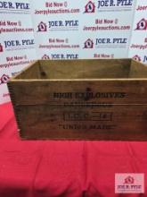 Powder National Company wooden box