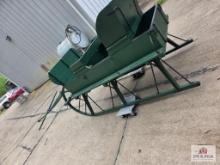 Green Painted Horse-Drawn Sled