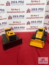 Tonka bulldozer and Tonka front end loader