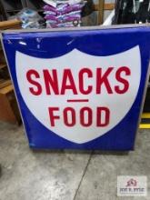 Snacks - Food plastic sign