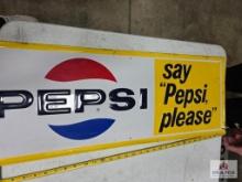 Metal Pepsi sign