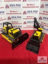 Tonka bulldozer and Tonka front end loader