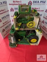 Assortment of John Deere collectible items, miniature
