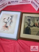 2 Framed photos
