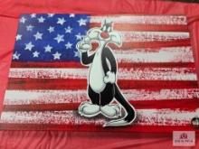 Looney Tunes Patriotic Series Sylvester Ltd. Edition #40/250 with letter of authenticity