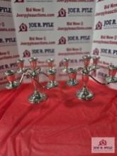 2 Silver candle holders