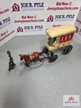 Cast iron horse and buggy