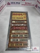 Midwest Ice Cream sign