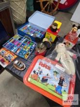 Cars, Mickey Mouse items, other items